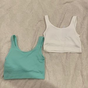 Two pack bra crop tops $14